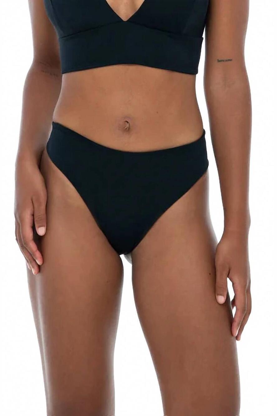 NEW PHIE COLLECTIVE alicia classic bikini bottom in black